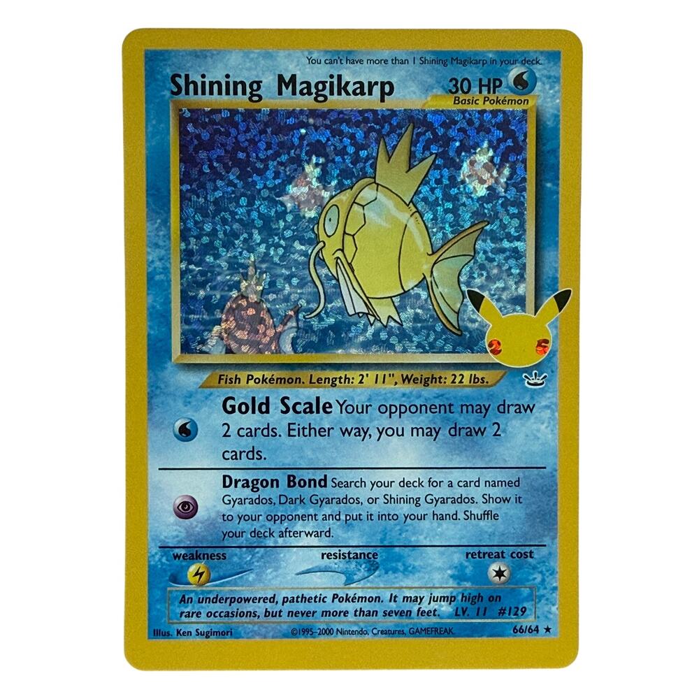 Pokémon Shining Magikarp 66/64 Celebrations Classic 25th Anniversary Holo NM-MT
